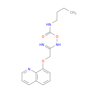 Ethanimidamide, N-[[(butylamino)carbonyl]oxy]-2-(8-quinolinyloxy)-