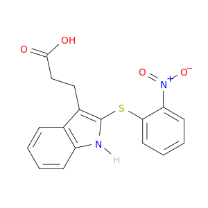 1H-Indole-3-propanoic acid, 2-[(2-nitrophenyl)thio]-