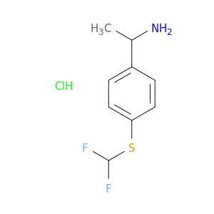 苯单甲烷胺,4-[(二氟甲基)硫代]-α-甲基-,盐酸盐(1：1)