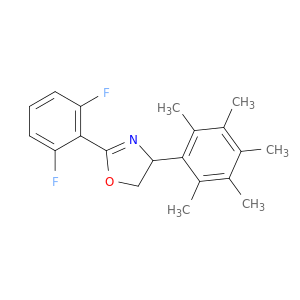 Oxazole, 2-(2,6-difluorophenyl)-4,5-dihydro-4-(pentamethylphenyl)-