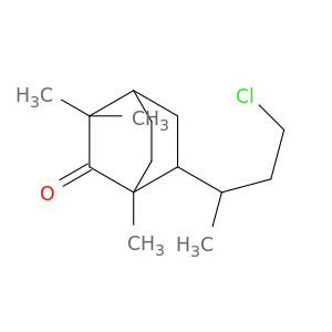 Bicyclo[2.2.2]octanone, 6-(3-chloro-1-methylpropyl)-1,3,3-trimethyl-