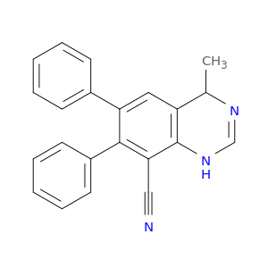 8-Quinazolinecarbonitrile, 1,4-dihydro-4-methyl-6,7-diphenyl-