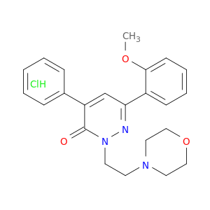 6-(2-methoxyphenyl)-2-[2-(4-morpholinyl)ethyl]-4-phenyl-3(2H)-pyridazinone hydrochloride