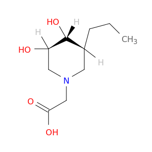 1-Piperidineaceticacid, 3,4-dihydroxy-5-propyl-, (3R,4R,5R)-