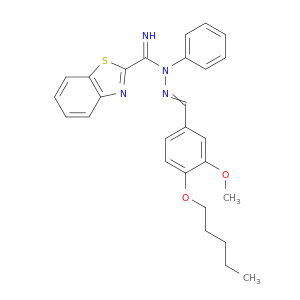 N-[(3-METHOXY-4-PENTOXY-PHENYL)METHYLIDENEAMINO]-N-PHENYL-BENZO[D]THIAZOLE-2-CARBOXIMIDAMIDE