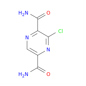 2,5-Pyrazinedicarboxamide, 3-chloro-