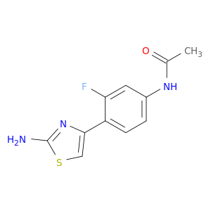 N-[4-(2-Amino-1,3-thiazol-4-yl)-3-fluorophenyl]acetamide