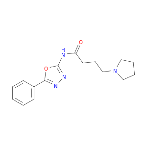 1-Pyrrolidinebutanamide, N-(5-phenyl-1,3,4-oxadiazol-2-yl)-