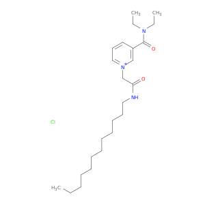 3-DIETHYLCARBAMOYL-1-(DODECYLCARBAMOYLMETHYL)PYRIDINIUM CHLORIDE