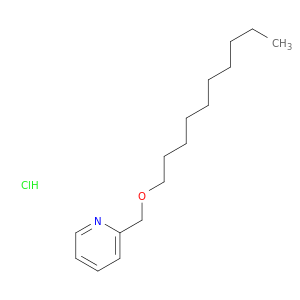Pyridine, 2-[(decyloxy)methyl]-, hydrochloride