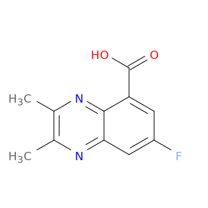 7-Fluoro-2,3-dimethylquinoxaline-5-carboxylic Acid