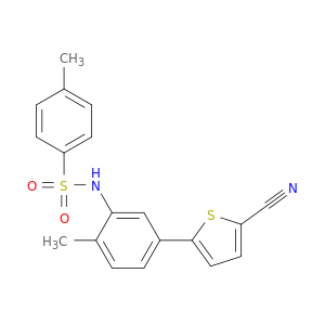 N-(5-(5-氰基噻吩-2-基)-2-甲基苯基)-4-甲基苯磺酰胺