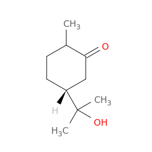 Cyclohexanone, 5-(1-hydroxy-1-methylethyl)-2-methyl-, (5R)-