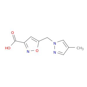 5-((4-Methyl-1H-pyrazol-1-yl)methyl)isoxazole-3-carboxylic acid
