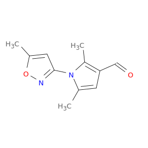 2,5-dimethyl-1-(5-methyl-1,2-oxazol-3-yl)-1H-pyrrole-3-carbaldehyde