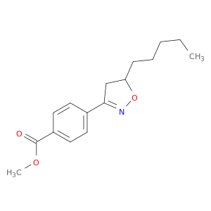 Benzoic acid, 4-(4,5-dihydro-5-pentyl-3-isoxazolyl)-, methyl ester