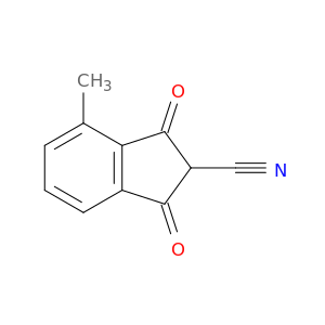 1H-Indene-2-carbonitrile, 2,3-dihydro-4-methyl-1,3-dioxo-