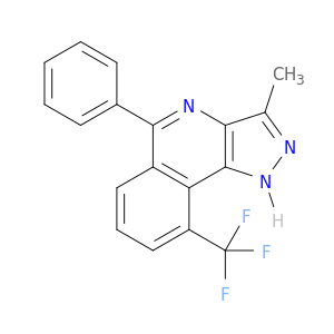 1H-Pyrazolo[4,3-c]isoquinoline, 3-methyl-5-phenyl-9-(trifluoromethyl)-