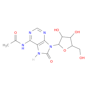 N-[9-[3,4-dihydroxy-5-(hydroxymethyl)oxolan-2-yl]-8-oxo-7H-purin-6-yl]acetamide