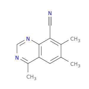 8-Quinazolinecarbonitrile, 4,6,7-trimethyl-