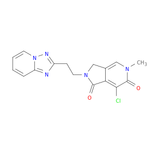 2-(2-([1,2,4]Triazolo[1,5-a]pyridin-2-yl)ethyl)-7-chloro-5-methyl-2,3-dihydro-1H-pyrrolo[3,4-c]pyridine-1,6(5H)-dione