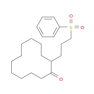 Cyclododecanone, 2-[3-(phenylsulfonyl)propyl]-