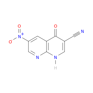 1,8-Naphthyridine-3-carbonitrile,1,4-dihydro-6-nitro-4-oxo-