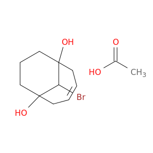 Bicyclo[4.3.1]dec-3-ene-1,6-diol, 10-bromo-, monoacetate