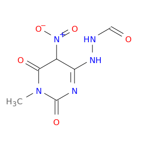 2-(1,2,5,6-TETRAHYDRO-1-METHYL-5-NITRO-2,6-DIOXO-PYRIMIDIN-4-YL)-HYDRAZINECARBOXALDEHYDE