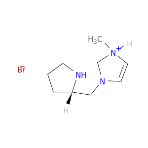 1H-Imidazolium, 1-methyl-3-[(2S)-2-pyrrolidinylmethyl]-, bromide