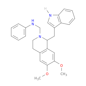 2(1H)-Isoquinolinemethanamine,3,4-dihydro-1-(1H-indol-3-ylmethyl)-6,7-dimethoxy-N-phenyl-