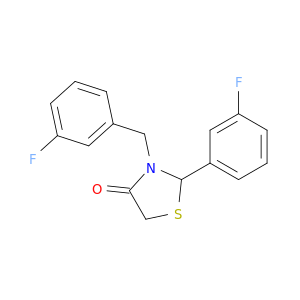 4-Thiazolidinone, 2-(3-fluorophenyl)-3-[(3-fluorophenyl)methyl]-