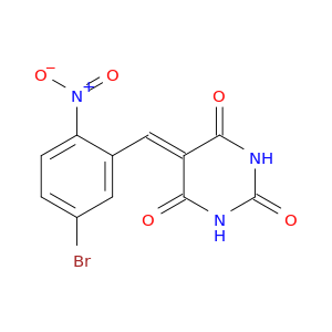 2,4,6(1H,3H,5H)-Pyrimidinetrione,5-[(5-bromo-2-nitrophenyl)methylene]-