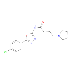 1-Pyrrolidinebutanamide, N-[5-(4-chlorophenyl)-1,3,4-oxadiazol-2-yl]-