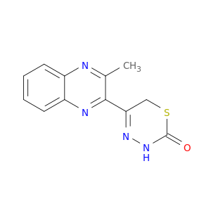 2H-1,3,4-Thiadiazin-2-one, 3,6-dihydro-5-(3-methyl-2-quinoxalinyl)-