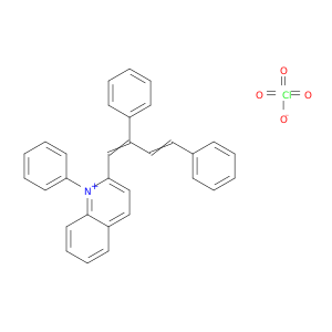Quinolinium, 2-(2,4-diphenyl-1,3-butadienyl)-1-phenyl-, perchlorate