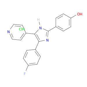 4-(4-(4-氟苯基)-5-(吡啶-4-基)-1H-咪唑-2-基)苯酚盐酸盐