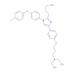 3-[4-[2-丁基-1-[4-(4-氯苯氧基)苯基]-1H-咪唑-4-基]苯氧基]-N,N-二乙基-1-丙胺