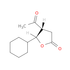 2(3H)-Furanone, 4-acetyl-5-cyclohexyldihydro-, trans-