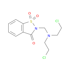 1,2-Benzisothiazol-3(2H)-one,2-[[bis(2-chloroethyl)amino]methyl]-, 1,1-dioxide