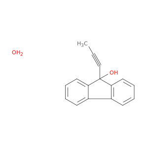9H-Fluoren-9-ol, 9-(1-propynyl)-, monohydrate
