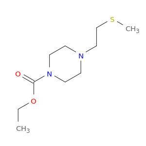 1-Piperazinecarboxylic acid, 4-[2-(methylthio)ethyl]-, ethyl ester
