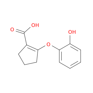 1-Cyclopentene-1-carboxylic acid, 2-(2-hydroxyphenoxy)-