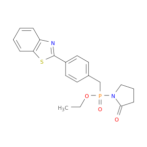 Phosphinic acid,[[4-(2-benzothiazolyl)phenyl]methyl](2-oxo-1-pyrrolidinyl)-, ethyl ester (9CI)