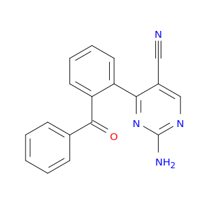 5-Pyrimidinecarbonitrile, 2-amino-4-(2-benzoylphenyl)-
