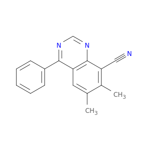 8-Quinazolinecarbonitrile, 6,7-dimethyl-4-phenyl-