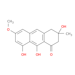 1(2H)-Anthracenone, 3,4-dihydro-3,8,9-trihydroxy-6-methoxy-3-methyl-