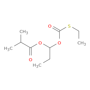 Propanoic acid, 2-methyl-, 1-[[(ethylthio)carbonyl]oxy]propyl ester