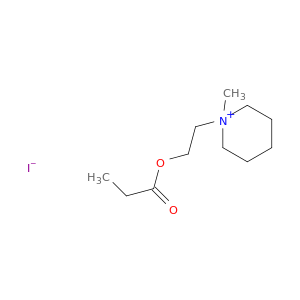 Piperidinium, 1-methyl-1-[2-(1-oxopropoxy)ethyl]-, iodide