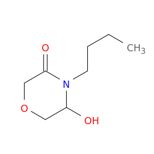 3-Morpholinone, 4-butyl-5-hydroxy-